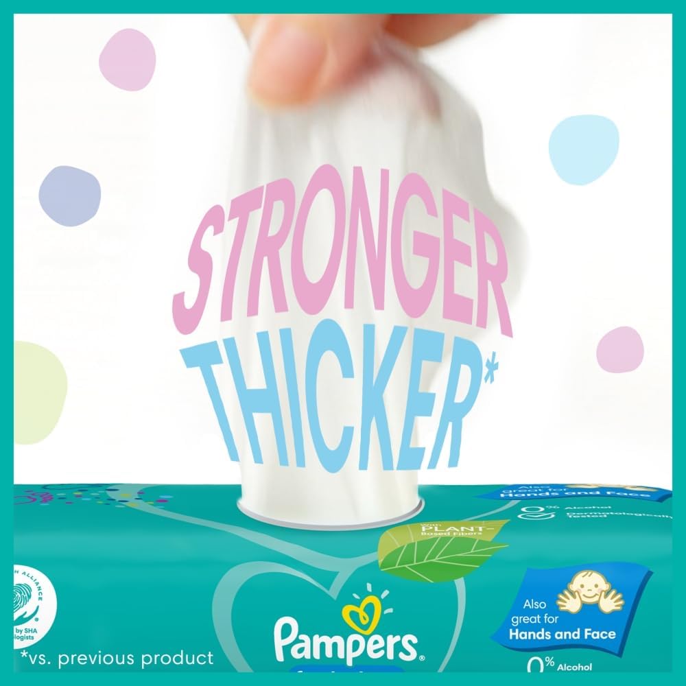 Pampers Fresh Clean Baby Wipes 52 Wipes (Pack of 6)