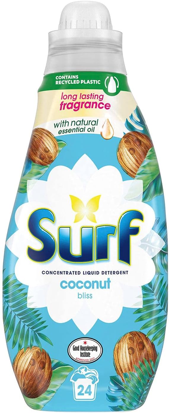 Surf Coconut Bliss Concentrated Liquid Detergent, 24 Washes, 648ml