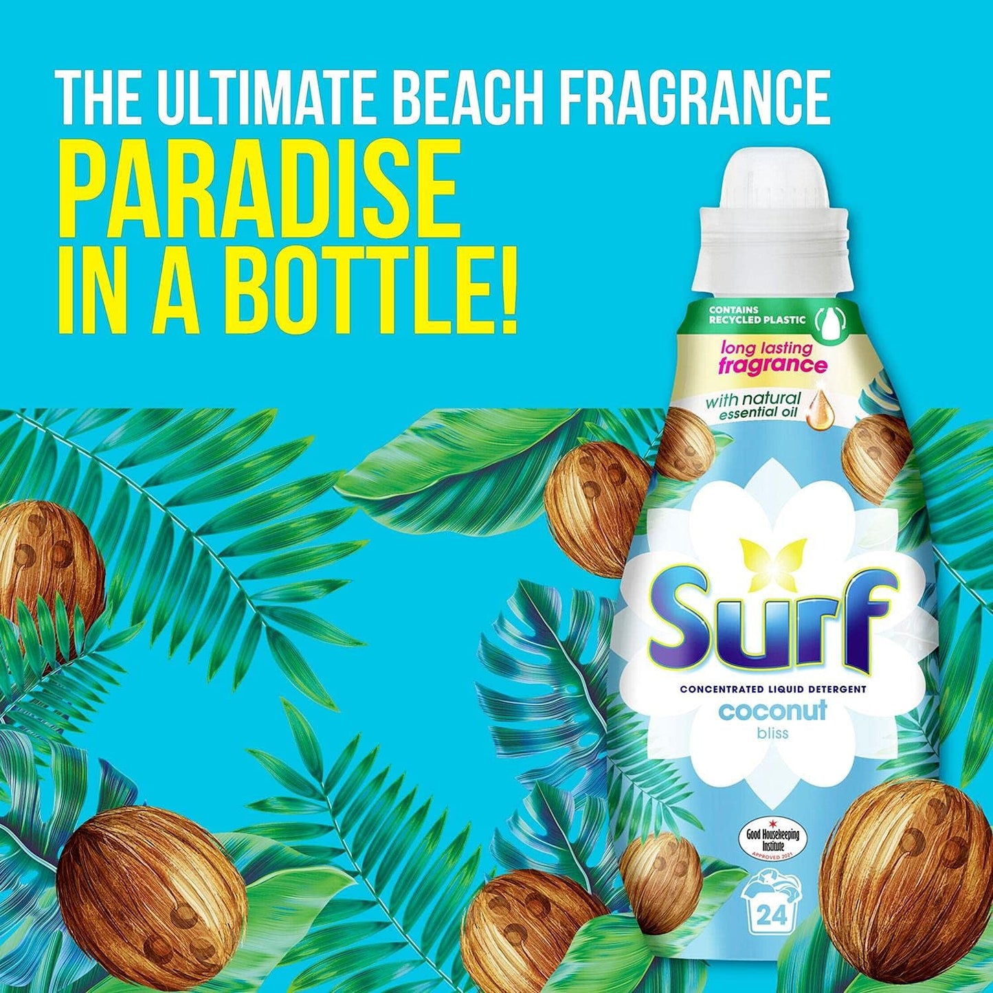 Surf Coconut Bliss Concentrated Liquid Detergent, 24 Washes, 648ml
