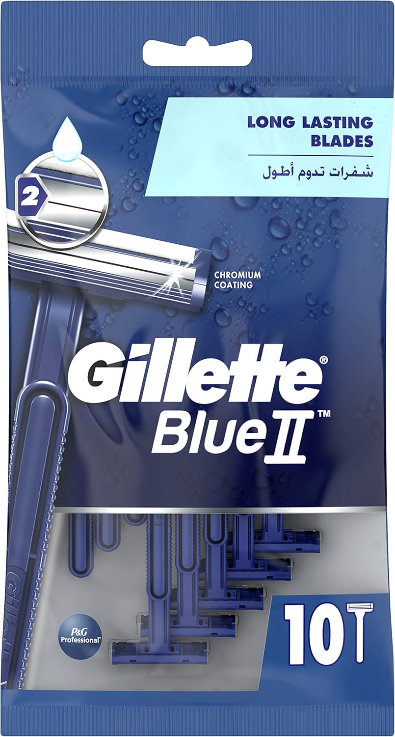 Gillette Blue II Fixed Head Disposable 10 Razors