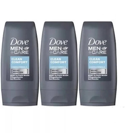 Dove Men Plus Care Clean Comfort Body & Face Wash 55ml(Pack of 3)